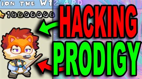 One thing I want to make clear We only hack to prove to Prodigy how vulnerable it is, in hopes that they will change it. . Hack prodigy